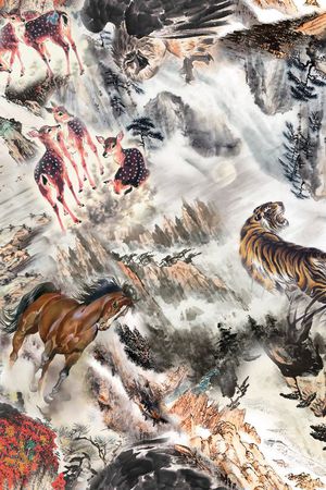 休闲风印花花型图片