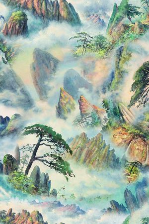 风景印花花型图片
