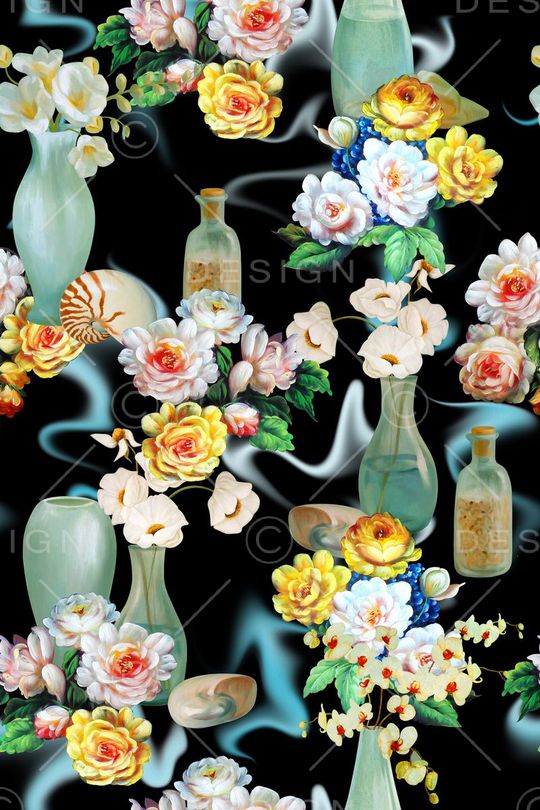 花卉印花花型图片