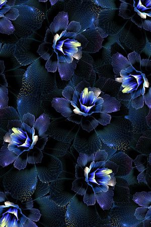 抽象、花卉、科技感印花花型图片
