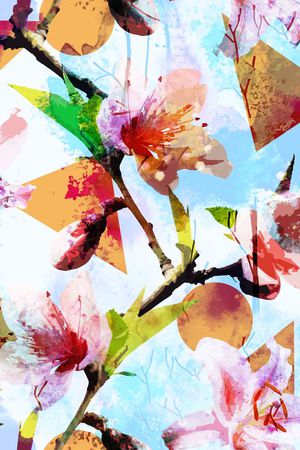 花卉、抽象、几何印花花型图片