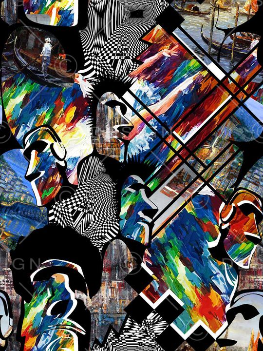 油画印花花型图片