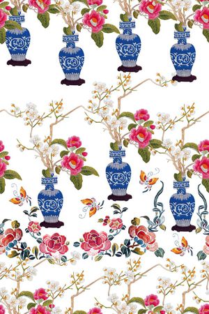 蝴蝶印花花型图片