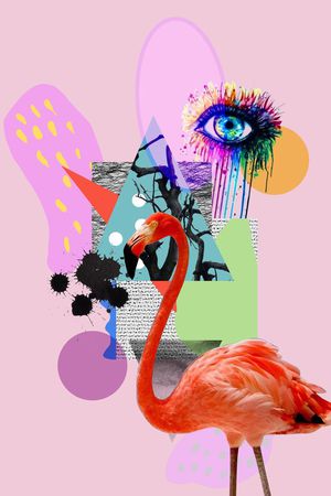 抽象印花花型图片