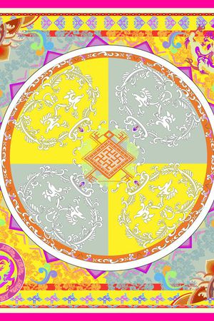 民族风印花花型图片
