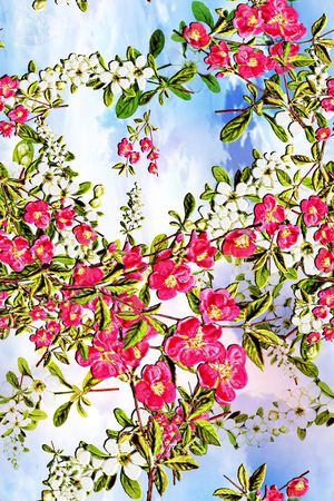 日韩风印花花型图片