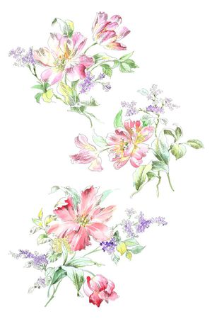 高清花卉印花花型图片