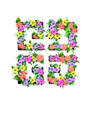 花卉印花花型图片