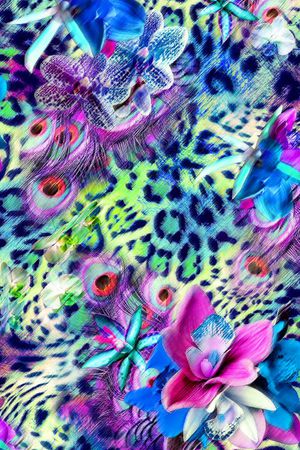 现代印花花型图片