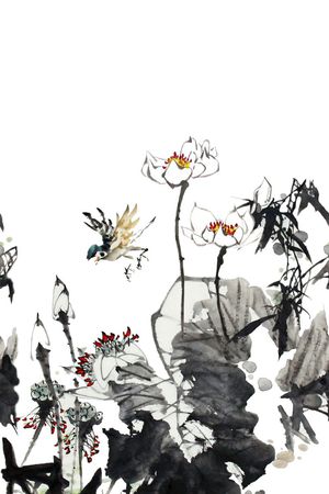 中国风印花花型图片