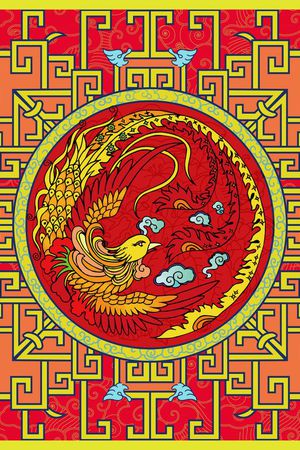 古典印花花型图片