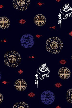 民族印花花型图片