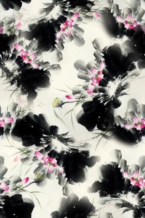 中国风印花花型图片