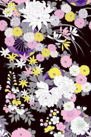 日式印花花型图片