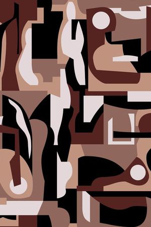 几何印花花型图片