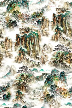 中国风印花花型图片