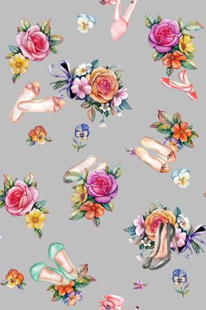 花卉印花花型图片