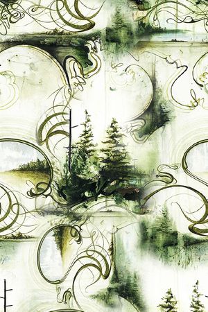 中国风印花花型图片