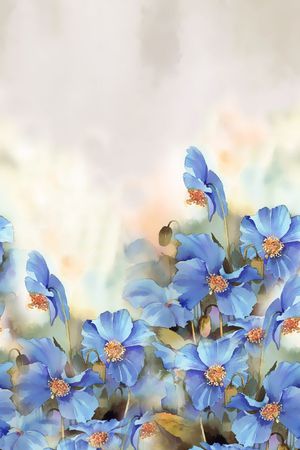 花卉。手绘印花花型图片