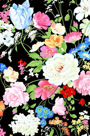 花卉印花花型图片