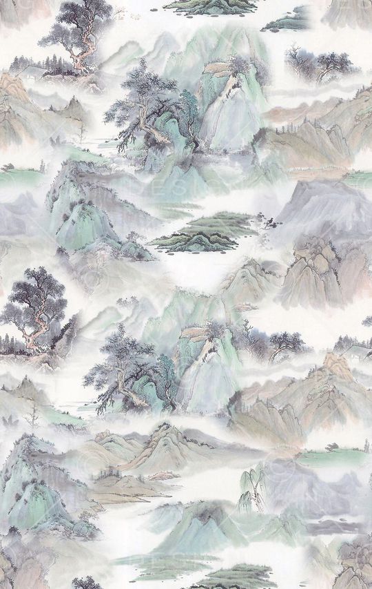 中国风印花花型图片