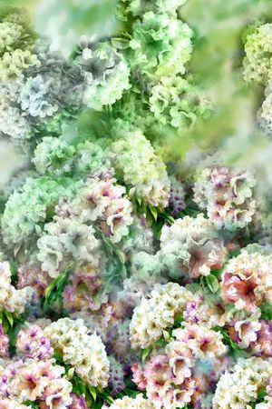 花卉、双边定位印花花型图片