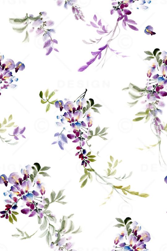 手绘印花花型图片