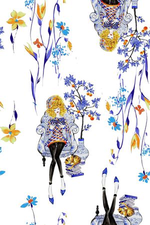 时尚印花花型图片