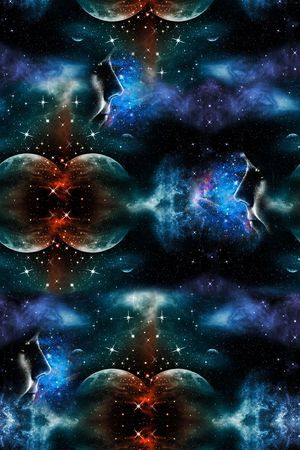 宇宙印花花型图片