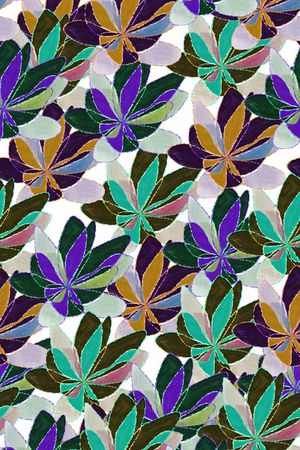 花朵印花花型图片