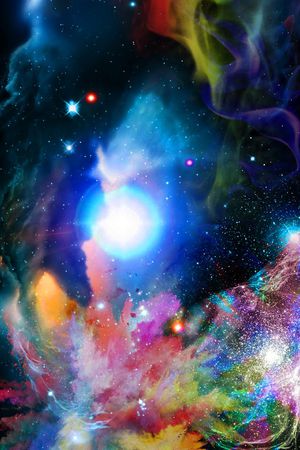 炫彩星空印花花型图片