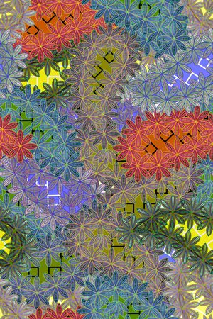 时尚花卉印花花型图片