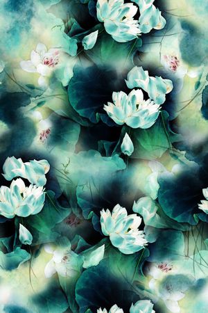 乱花印花花型图片