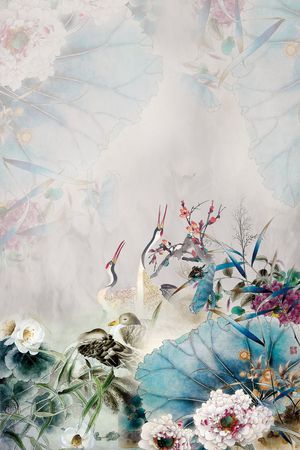 乱花印花花型图片