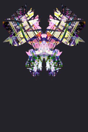 黑底印花花型图片