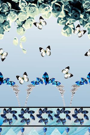 珠宝印花花型图片