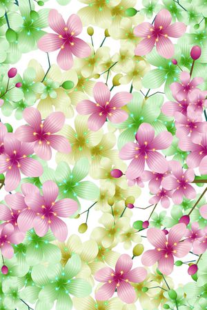 小碎花印花花型图片