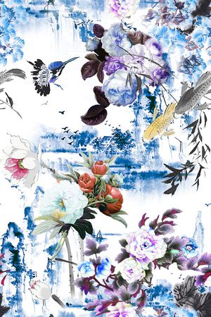 花卉印花花型图片