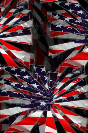 美国国旗印花花型图片