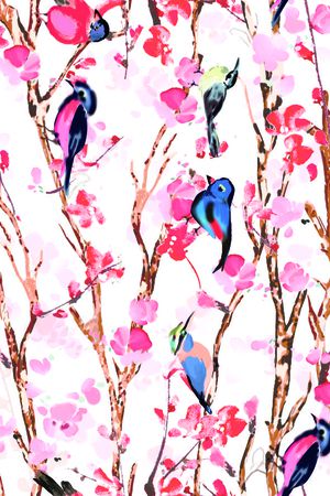 原创抽象花印花花型图片