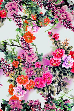 花朵印花花型图片