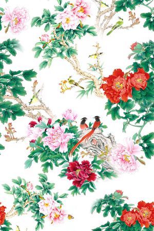 中国风印花花型图片