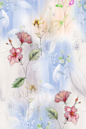 牛仔印花花型图片