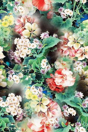 小碎花印花花型图片