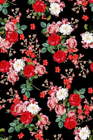 热带印花花型图片