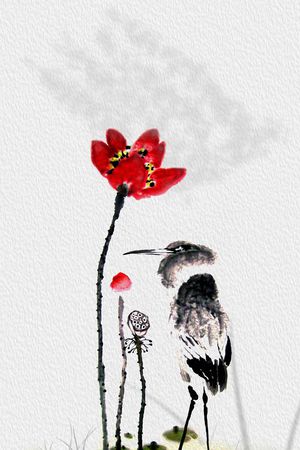 中国风印花花型图片