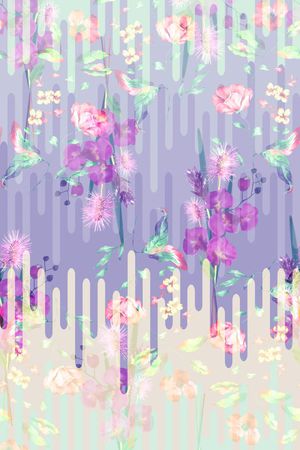 清新印花花型图片