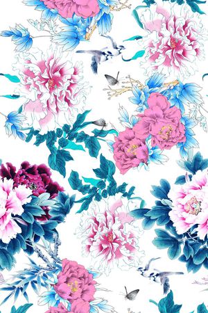 花朵印花花型图片