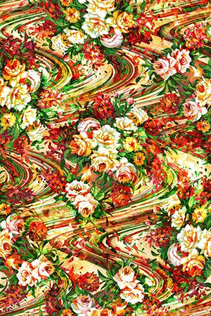 绣花印花花型图片