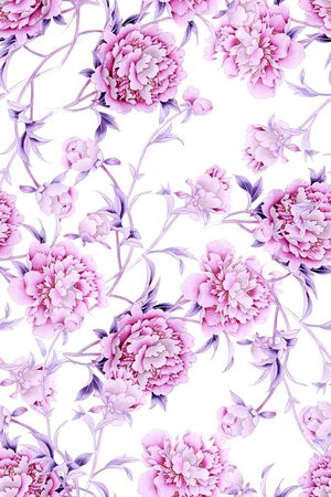 玫瑰印花花型图片
